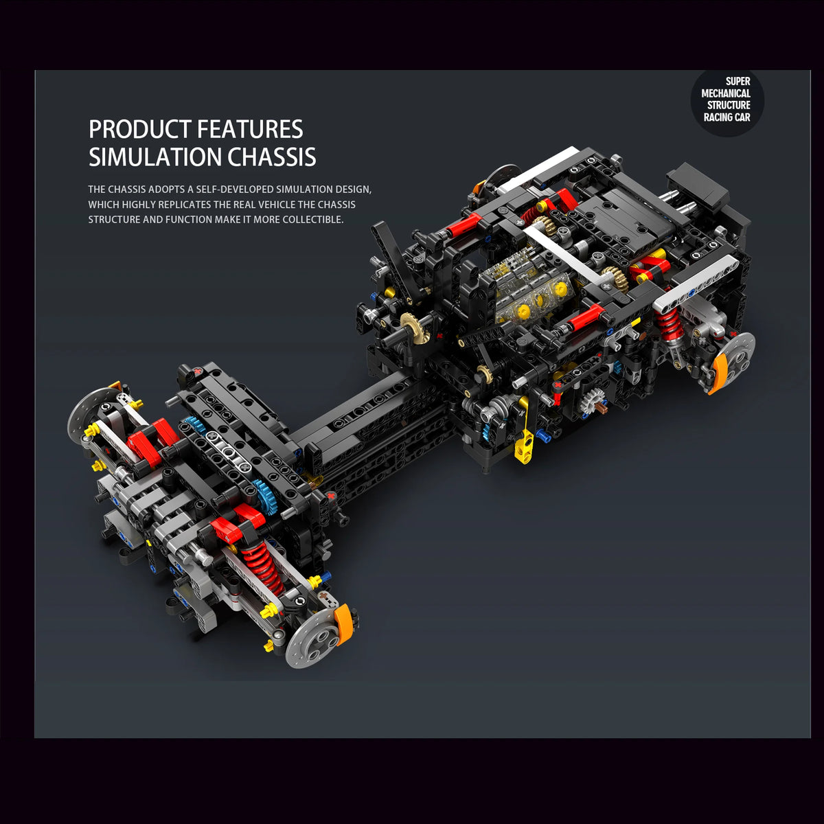 1:8 McLaren W1 MOC Technic Racing Car Building Blocks Set 4236 Pcs Birthday Gift