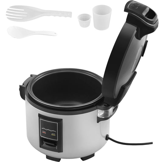 SucceBuy Commercial Rice Cooker 60/70 Cup Capacity Rice Cooker 13/15 L with Nonstick Inner Pot Fast Cooking with Rice Cup Paddle