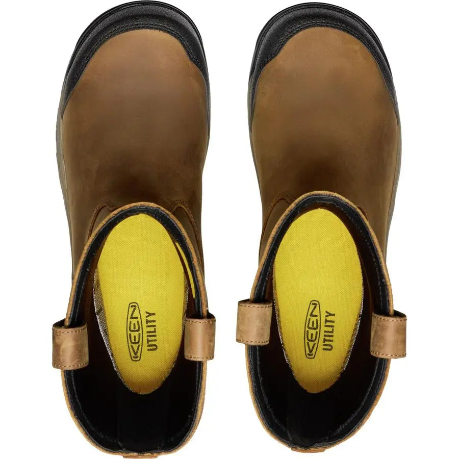 Utility mens Evanston Composite Toe Waterproof Leather Durable Construction Pull on