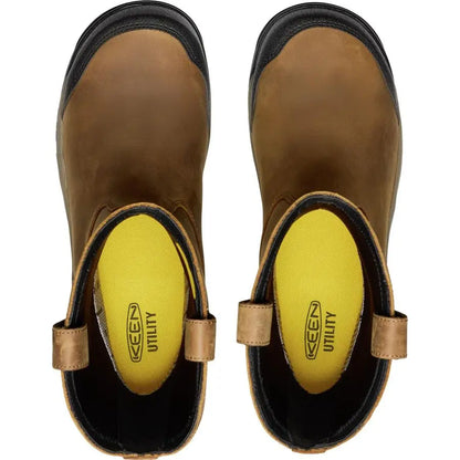 Utility mens Evanston Composite Toe Waterproof Leather Durable Construction Pull on