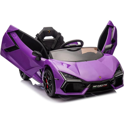 12V Ride On Car for Kids Electric Vehicle Battery Powered Sports Car Toy with Bluetooth, USB, Music, Remote Control, Headlight
