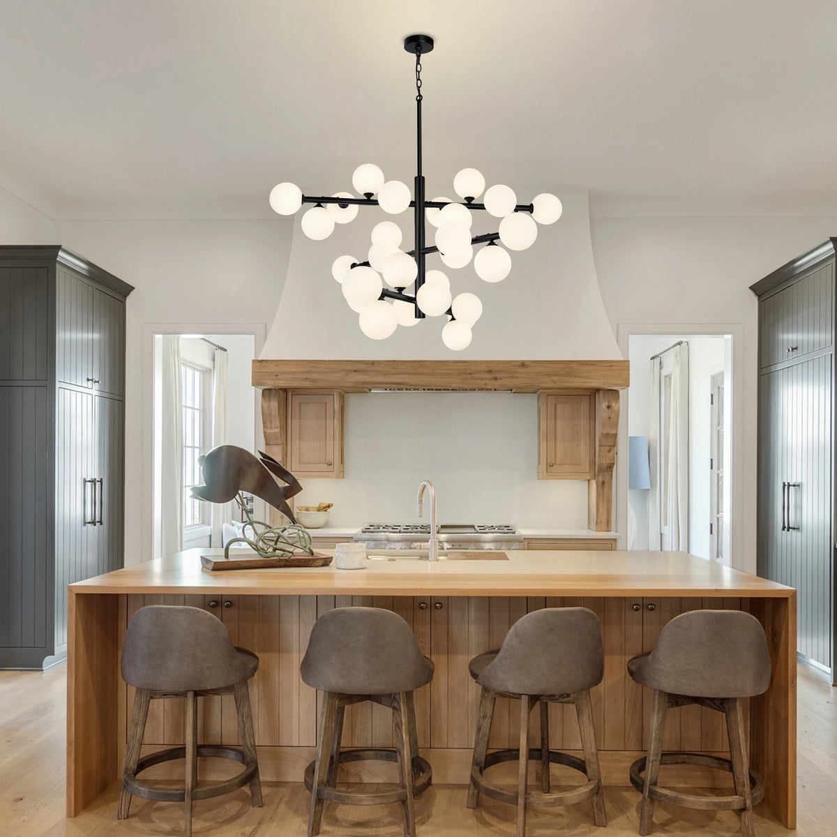 Modern Glass Ball Ceiling Chandelier Modern Chandelier Kitchen Indoor Lighting Chandelier Bedroom Dining Room Home Decor Pendant Lamp