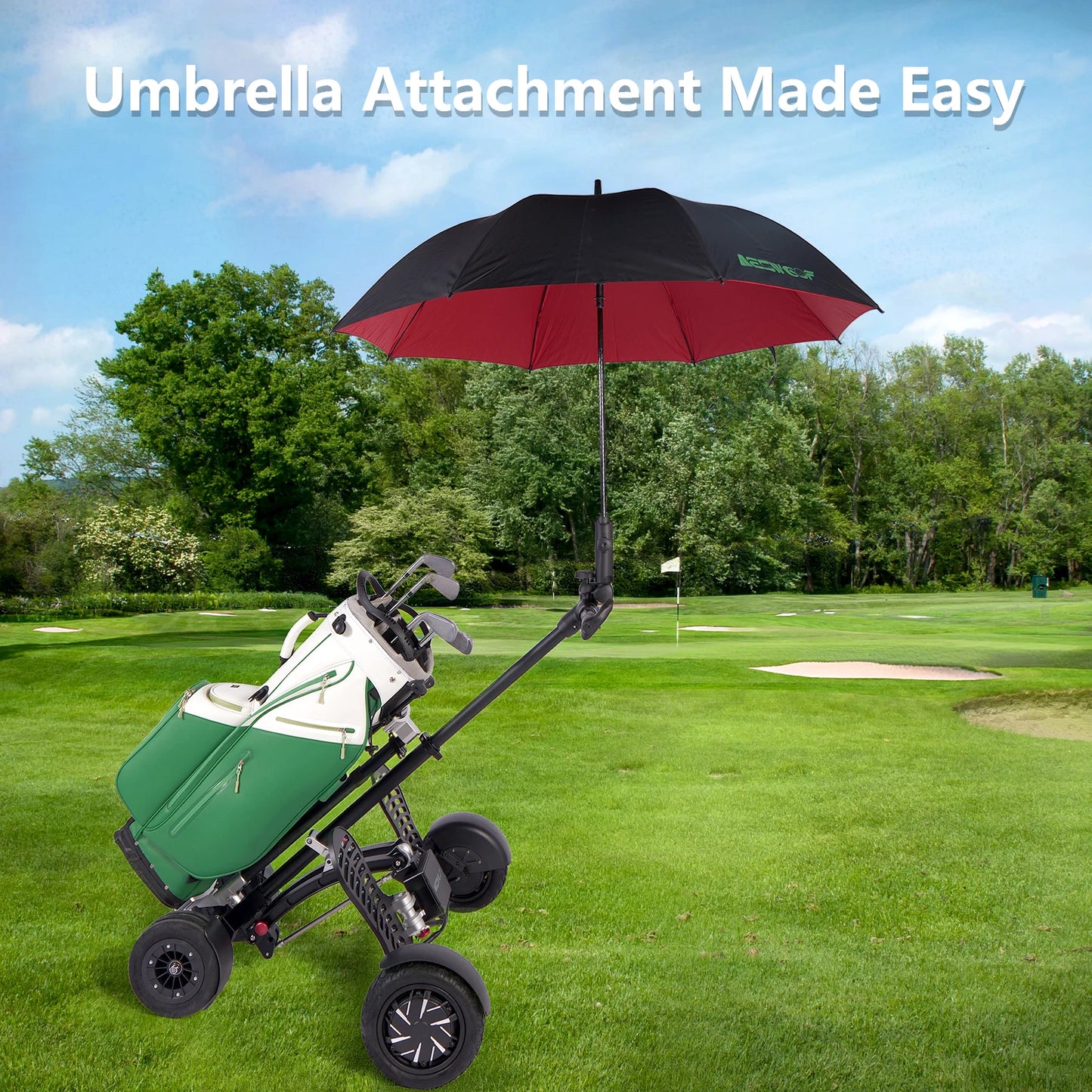 ESWING American Warehouse Push Golf Cart 1600W electric golf push trolley 4 wheel Electric Golf Cart