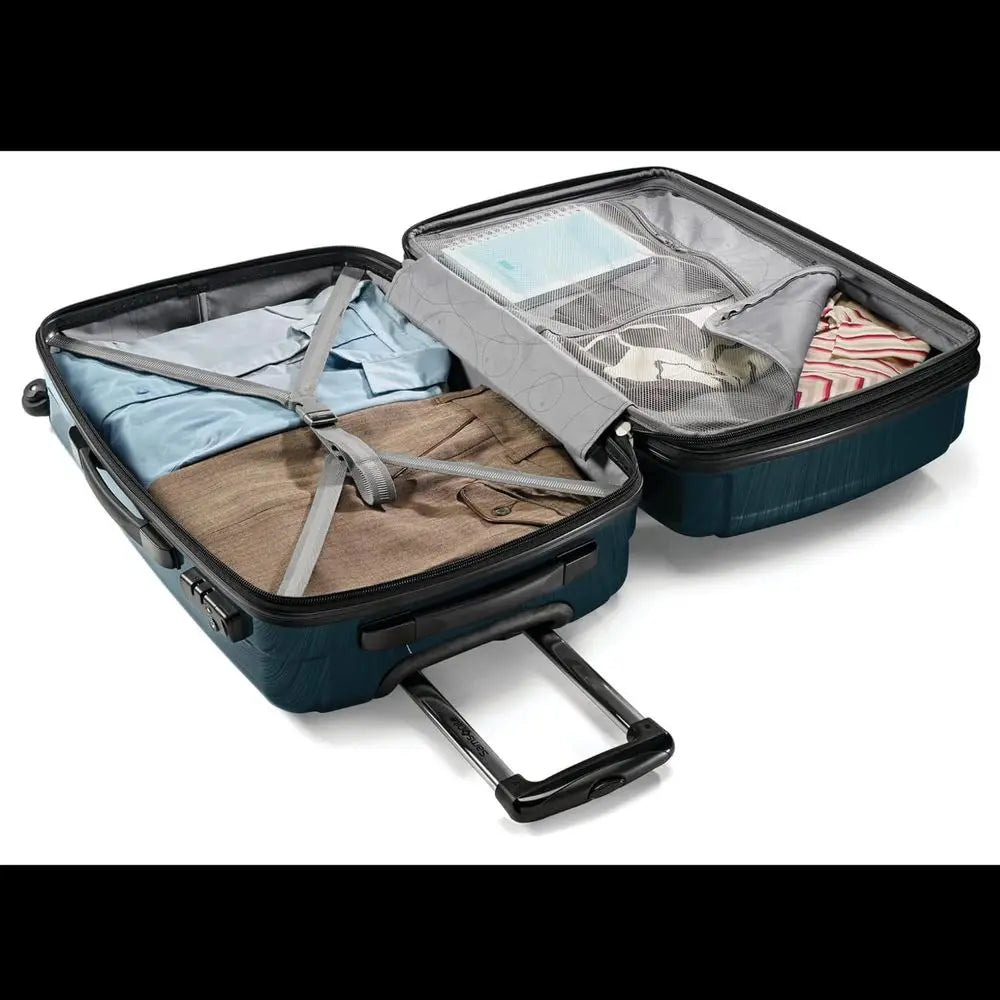 Medium 24-Inch Teal Expandable Hardside Spinner Luggage