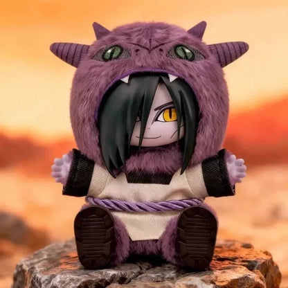 Original BANDAI Eaki Naruto Uzumaki Naruto Blind Box Shippuden Beast Party Series Plush Doll Anime Characters Are Cute Toys Gift