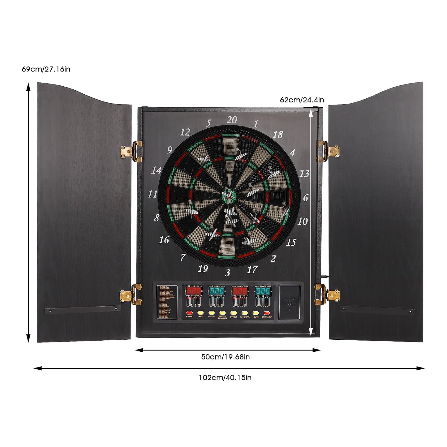 Electronic Dart Machine, Decorative Dartboard Cabinet Set, Dartboard Cabinet