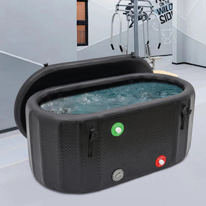 150*80cm Inflatable Ice Bath Tub for Athletes Recovery Portable Cold Plunge Tub Large Capacity 370L with Pump for Muscle Relax