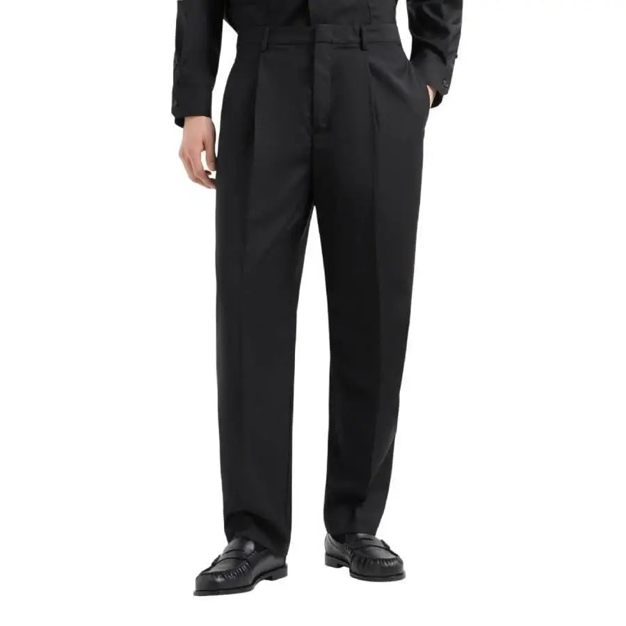 Emporio Armani | Virgin Wool Pleated Trousers