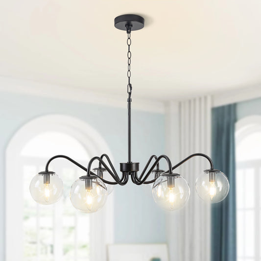 Modern Bubble Chandelier Minimalist Pendant Light For Living Room Restaurant Black Home Decoration Ceiling Chandeliers