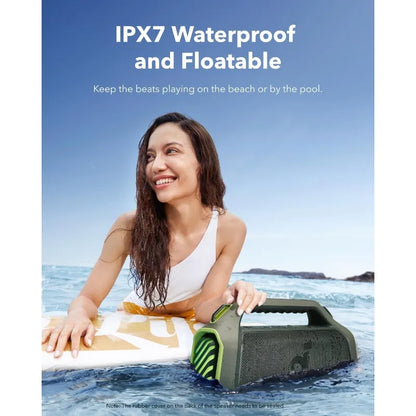 Boom 2 Plus By Anker, Outdoor Speaker, 140W, 2+2 Channel, BassUp 2.0, 20H Playtime, Fast Charge, IPX7 Waterproof, RGB