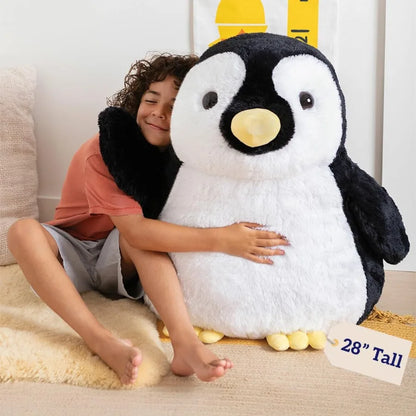 Vermont Teddy Bear Giant Penguin Stuffed Animal 28 Inches Fluffy Plush from Giant Cuddle Collection Soft Collectible Plushie fo