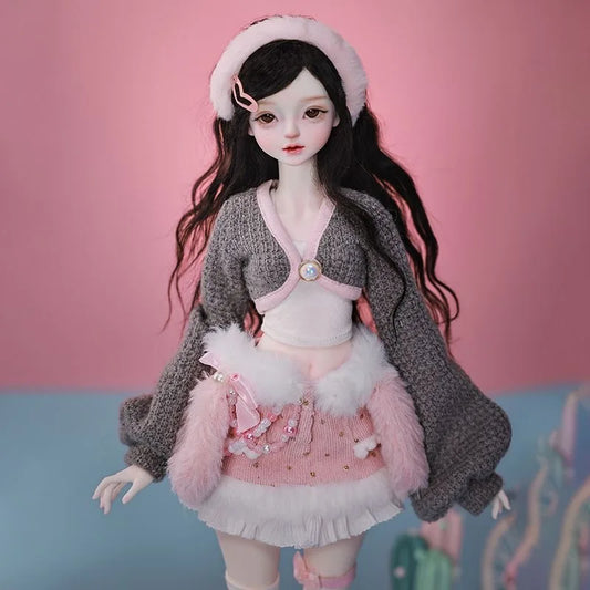 Fair Skin BJD Girl Doll / TPE Soft Body with Metal Skeleton / Articulated Limbs DIY Figure Model (Fantasy Series)