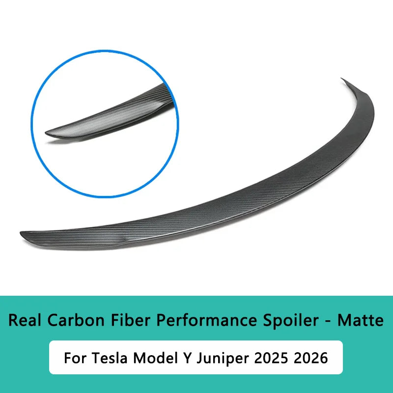 Model Y Juniper Spoiler for Tesla Model 3 Highland Real Carbon Fiber Spoiler High Performance Rear Trunk Tail Wing Car Accessory