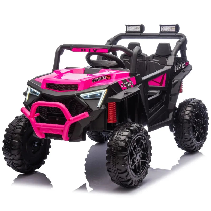 Kids Electric Ride On Car 4WD Off Road Toy Vehicle with Remote Control for Children Pink