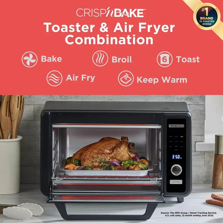 Crisp N Bake 6Slice Digital Air Fry Toaster Oven