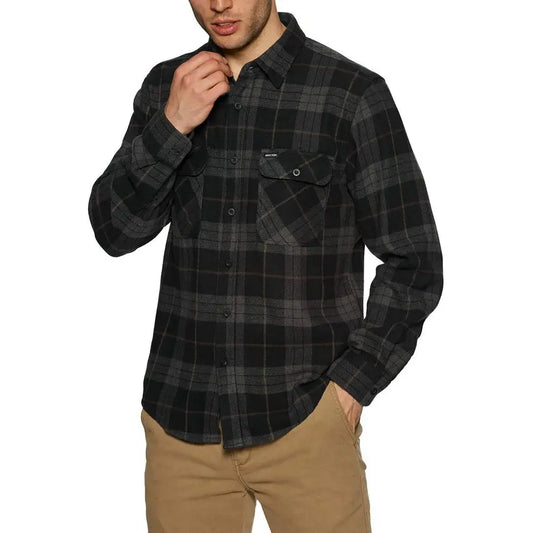 LongSleeve Flannel Shirt Mens
