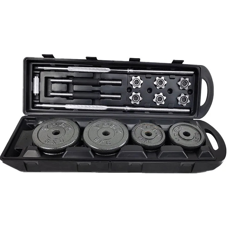 Factory Price Electroplated Dumbbells 50kgs Home Fitness Metal Dumbbell Set