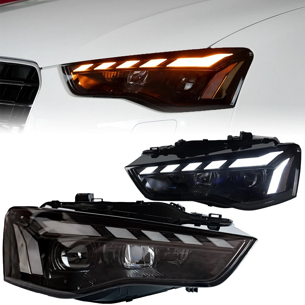 Head Light For Audi A5 2008-2016 автомобильные товары Head Lamp LED Lights Car Accessories Audi A5 Headlights