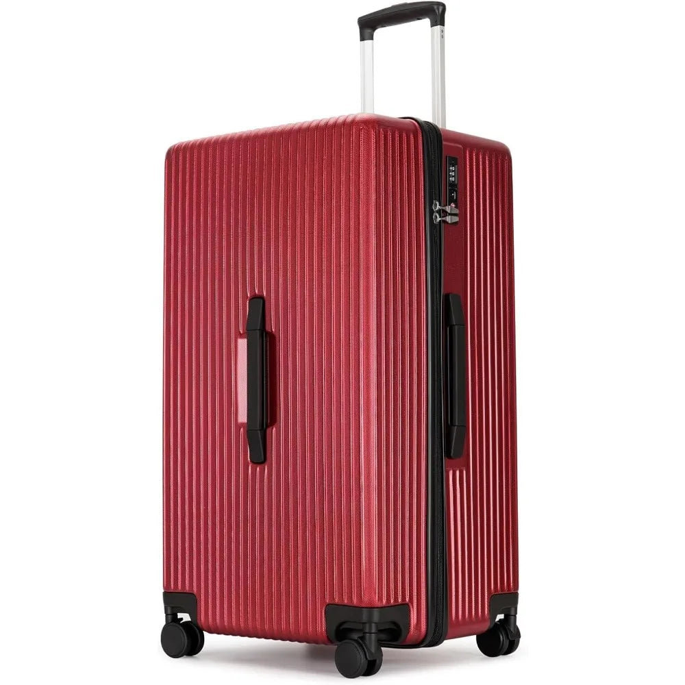 Trunk Luggage, 28 Inch Luggage with Spinner Wheels, Scratch resistant texture Lightweight PC material with TSA Lock