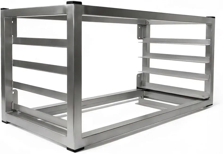 Garvee 20 Tier Aluminum Bun Pan Rack with Wheels 20x26inch Cake Cooling Rack Aluminum Construction Baking Tray Oven Pizza Bread Holder BBQ Shelf Kitchen