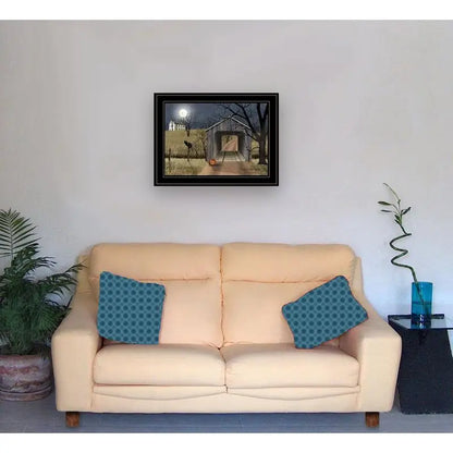 Sleepy Hollow Bridge Framed Wall Art - Modern Home Decor Print for Living Room, Bedroom & Farmhouse Decoration by Billy