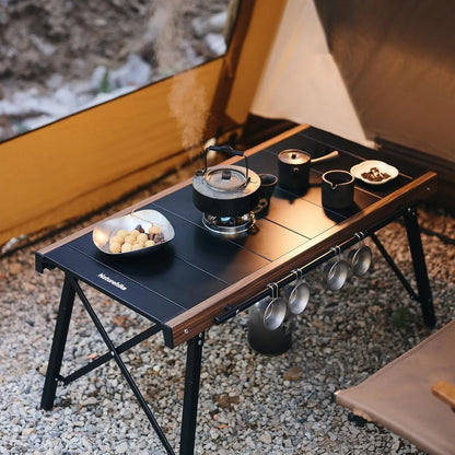 Naturehike IGT Camping Table Multifunctional Portable Aluminum Alloy Outdoor Folding Table with Carry Bag BBQ Picnic Suppiles