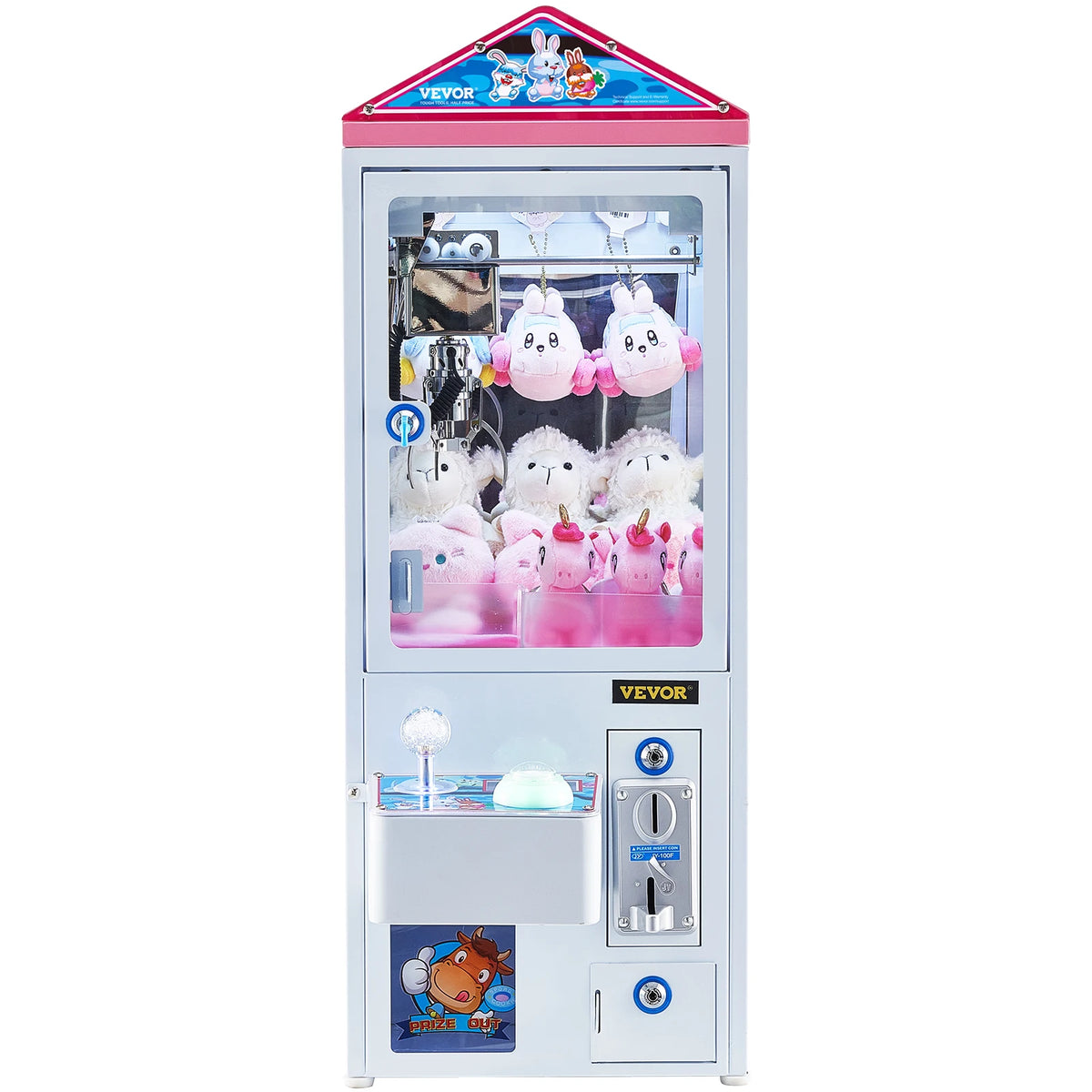 SucceBuy Claw Machine 0-3” Jaw Diameter 0-5” Jaw lifting Crane Prize Grabber Commercial Arcade Game Toys For Kids Boys &Girls