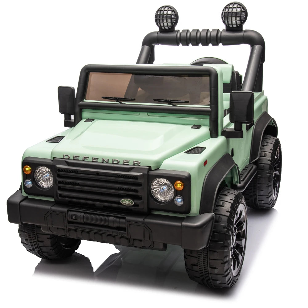 Licensed 2015 Land Rover Defender 90,24V Kids Ride On XXL Car W/Parents Control,2wd,Four-wheel suspension,Bluetooth,MP3,Music