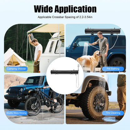 30L Portable Water Tank for Camping, Roof Rack Mount Road Shower, Outdoor Activities Water Supply  for freshwater washing