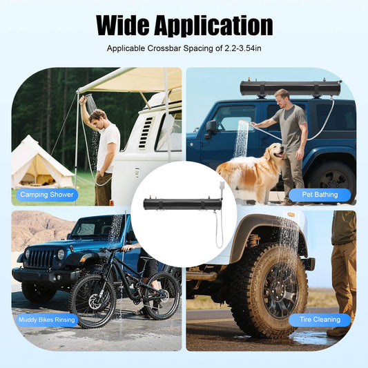 30L Portable Water Tank for Camping, Roof Rack Mount Road Shower, Outdoor Activities Water Supply  for freshwater washing