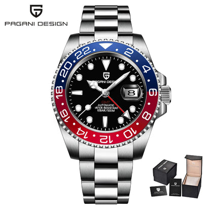 PAGANI DESIGN New V2 40MM GMT Men watch Mechanical Watches Luxury Automatic Watch Men Sapphire waterproof Wrist Watches for men