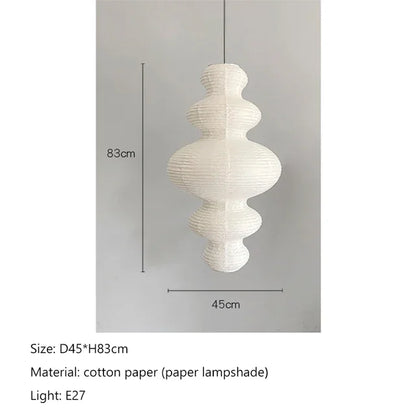 Janpanese Akari Rice Paper Lamp Modern Noguchi Yong Pendant Lamp Living Room Bedroom Corner Designer Light  Room Decor