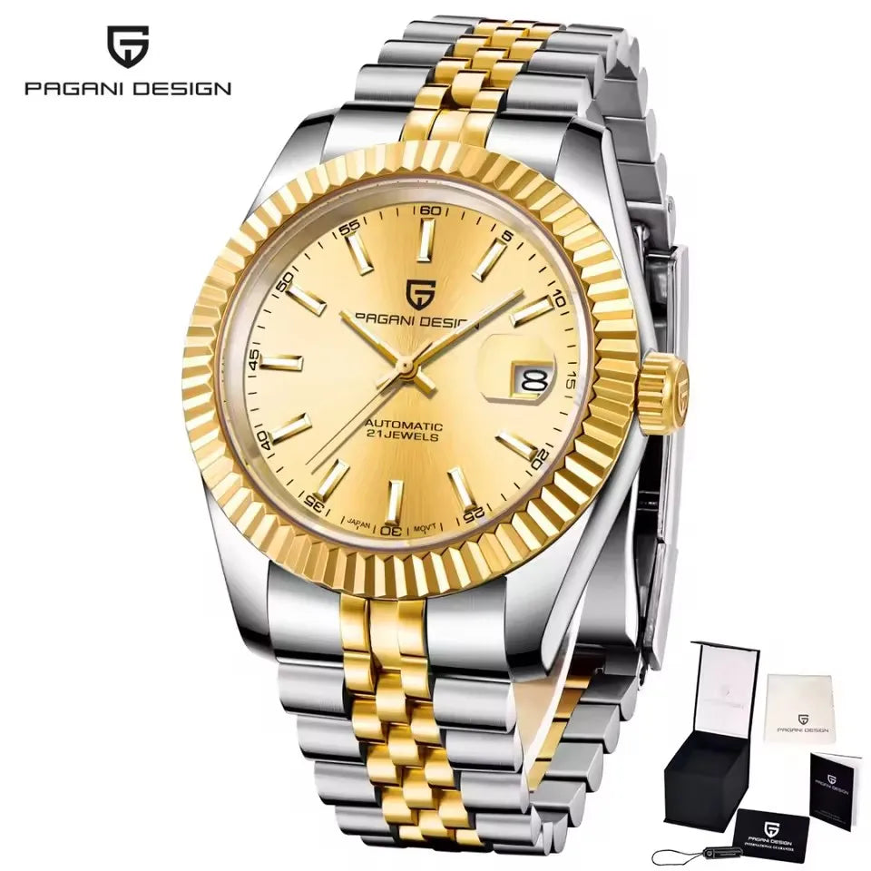 PAGANI DESIGN 2026 New 42MM Men Mechanical Watch Top Brand Luxury Automatic Watch 100M Waterproof Stainless Steel Watch for men