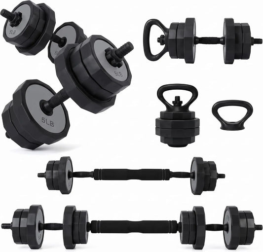 Adjustable Dumbbells Set 45/65/85 Lbs, 3 In 1 Weight Dumbbell Set