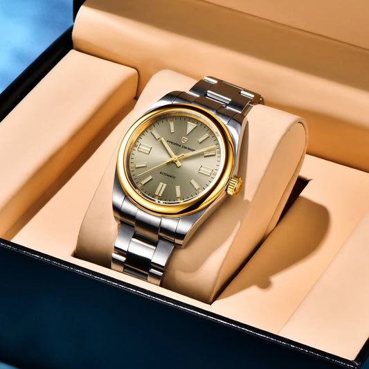 2026 New PAGANI DESIGN Men's Watches Top Brand Luxury Automatic Watch For Men Mechanical 8215 Man Waterproof AR Sapphire Mirror Luminous Stainless Steel Gift Clock