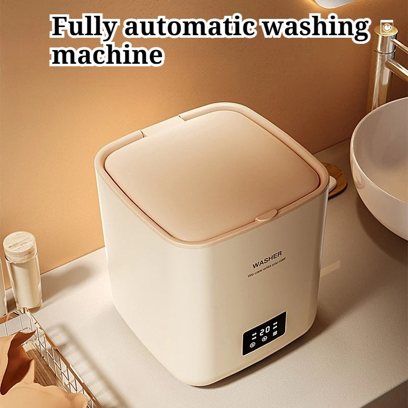 Fully Automatic Small Portable Washing Machine Time-saving Labor-saving Deep Cleaning Stable Operation Washer Home Appliances