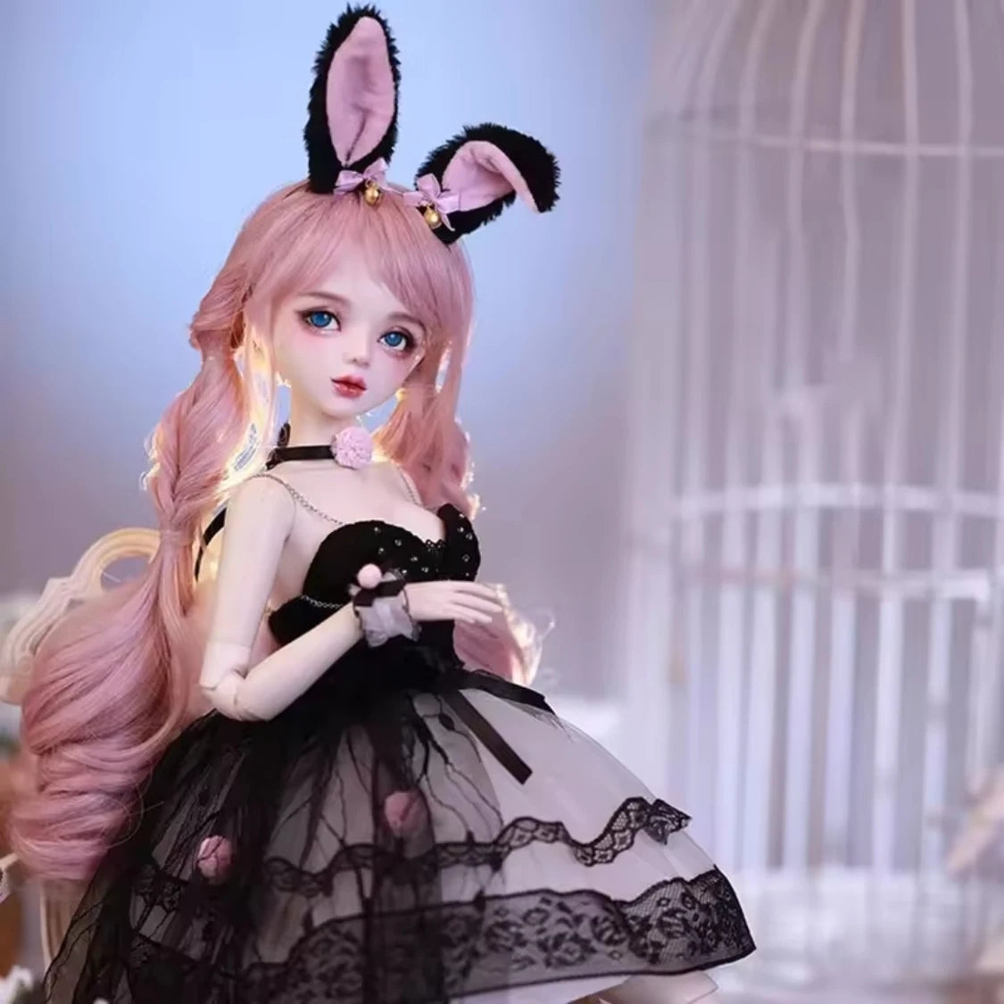 Fair Skin BJD Girl Doll / TPE Soft Body with Metal Skeleton / Articulated Limbs DIY Figure Model (Fantasy Series)