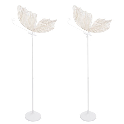 2pcs 110V Creative Butterfly LED Floor Lamp Butterfly Hanging Light Romantic Hanging Wedding Decoration Props Gold
