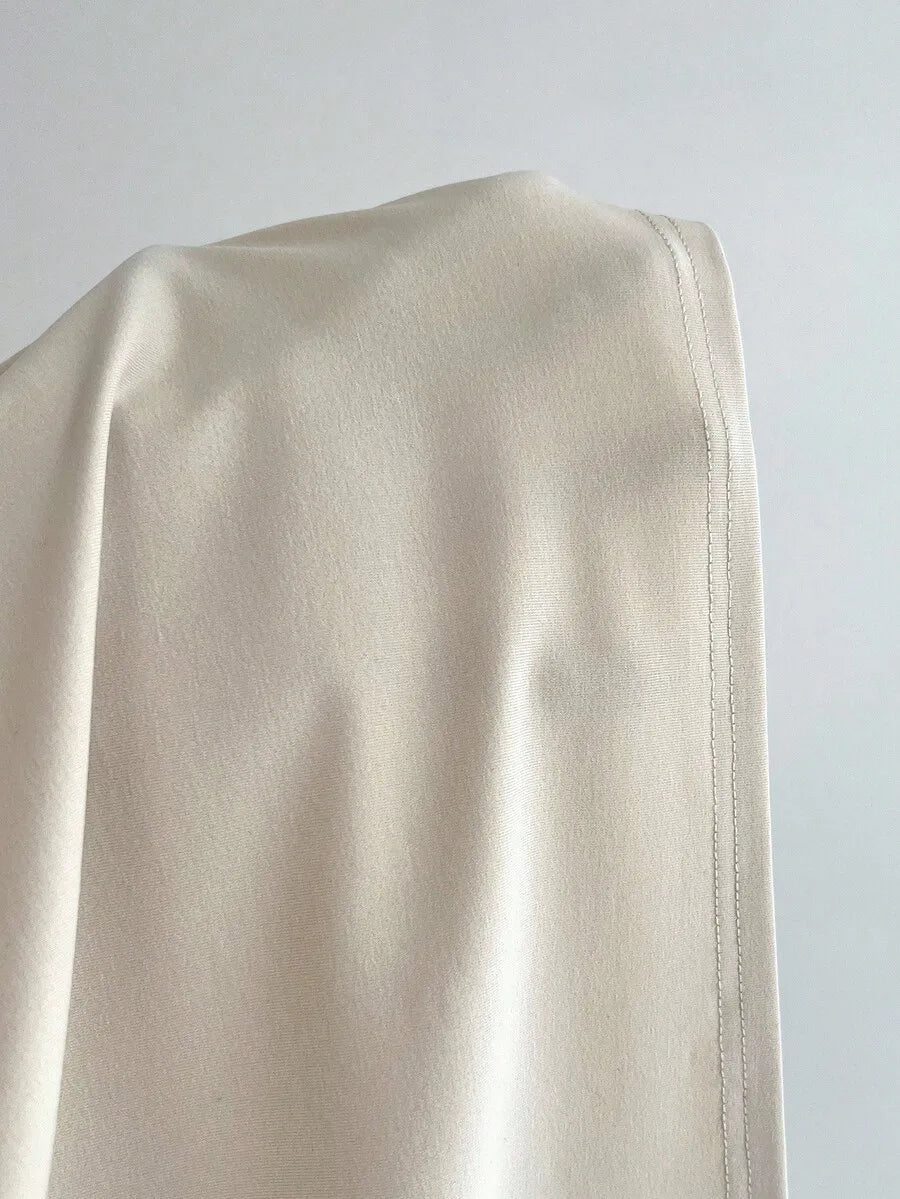 Women's Twist Front V-Neck Long Sleeve Top with Bell Sleeves, Casual Elegant Spring Autumn Blouse