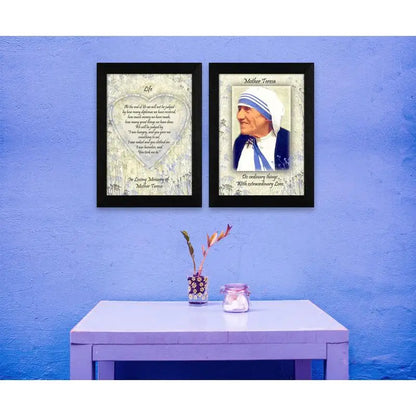 Life Quotes 2-Piece Wall Art Vignette, Ready to Hang Framed Poster with Black Frame, Inspirational Decor for Home or Office