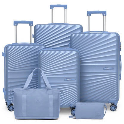 Joyway 6-Piece Travel Luggage Set, Lightweight Durable Suitcase, TSA Lock, Spinner Wheels