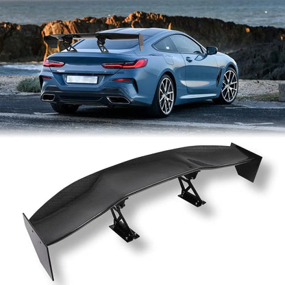 UNIVERSAL 57" WING DRAGON-2 STYLE GT TRUNK ADJUSTABLE SPOILER WING Carbon Fiber
