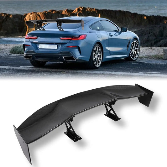 UNIVERSAL 57" WING DRAGON-2 STYLE GT TRUNK ADJUSTABLE SPOILER WING Carbon Fiber