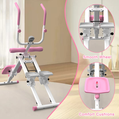 ‌2-in-1 Stair Stepper & Ab Workout Machine – Multifunctional Home Gym Equipment