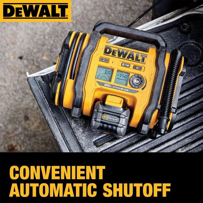 DEWALT DCC020IB 20V MAX Corded/Cordless Tire Inflator 160PSI 3 Power Sources Auto Shutoff Digital Gauge LED Light