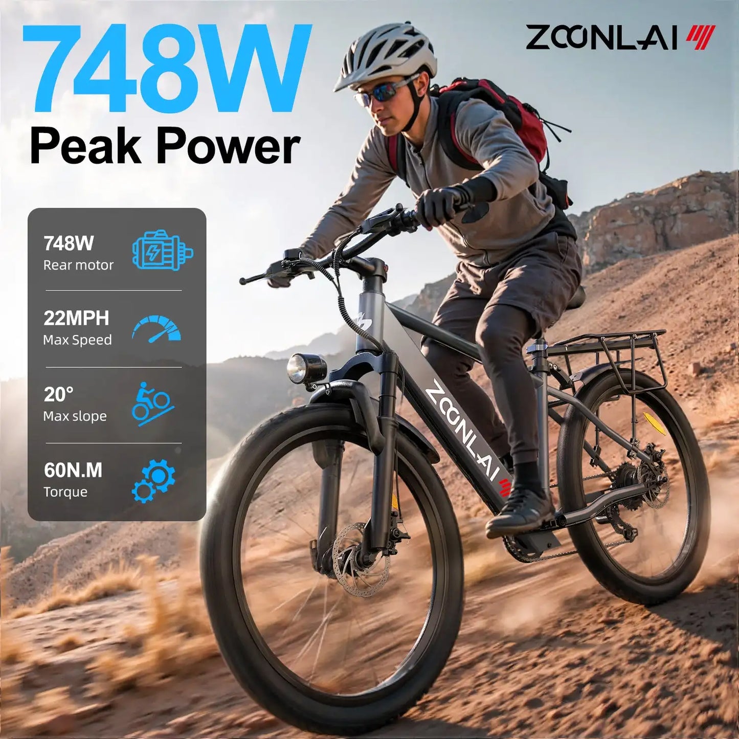 24-Inch 500W Electric Bike for Adults, 40 Miles 20Mph Mountain E-Bike, 360Wh Removable Battery, 7-Speed, 24-Inch Tires