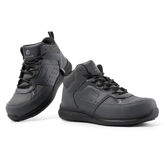 Wide Work Boots for Men Composite Toe Safety Work Shoes SlipResistant Work Boots Waterproof Lightweight SteelCore