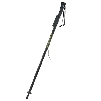 Tactical Walking Stick with Detachable Stun Device Flashlight Survival Kit Lightweight 1.9 lbs Collapsible 5-Tubes Trail-Tough
