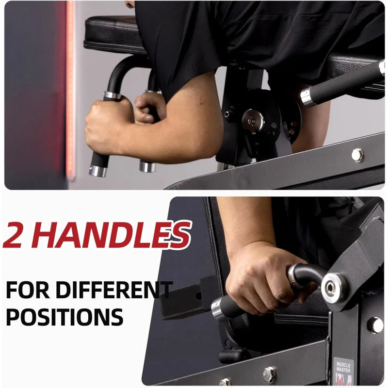 Leg Extension and Curl Machine, Adjustable Home Gym Equipment Compatible with 1''  2'' Weight Plate