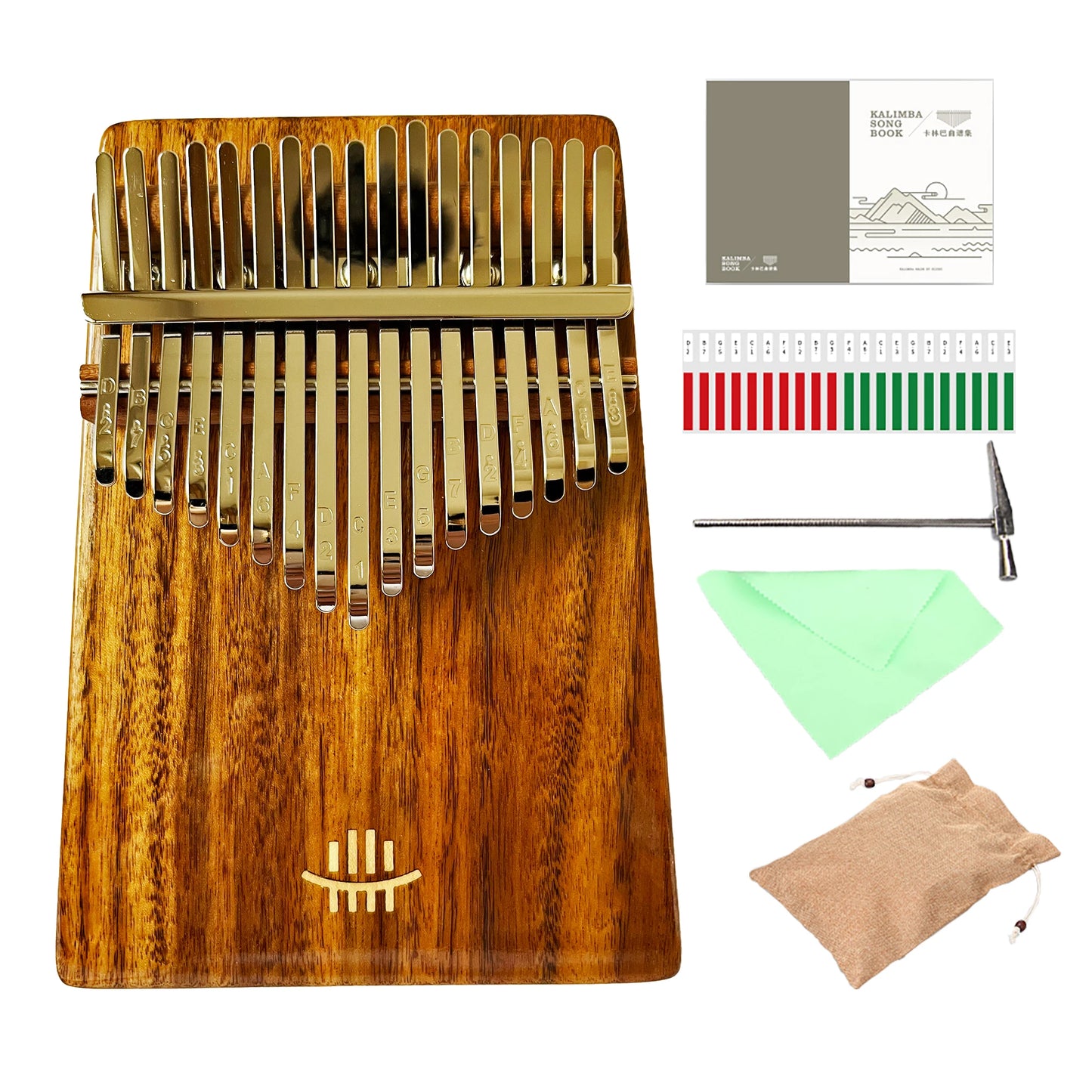 Hluru 17 Key Professional Rosewood Kalimba 21 Key Resonator Thumb Piano Walnut Finger Piano Box Mbira for Beginner2028